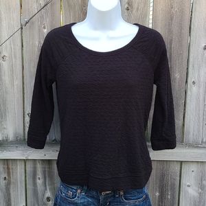 Black Top with 3/4 Sleeves by Princess Vera Wang